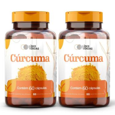 Imagem de Cúrcuma Premium 500mg - 2 Potes Poder Antioxidante E Anti-inflamatório Natural!