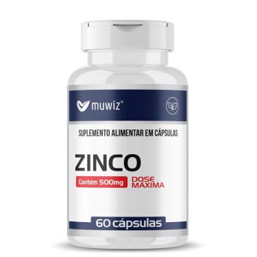 Imagem de Zinco Quelato 60 Cápsulas 500mg Muwiz