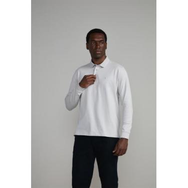 Imagem de Camisa Polo Manga Longa Malha Comfort - Cinza - HIGHSTIL, Cinza, M