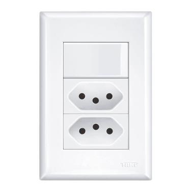 Imagem de Interruptor Simples E 2 Tomadas 2p+t 20a- 250v - Evidence Fame