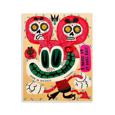 Imagem de Stupell Industries Arte de placa de parede de desenho animado do México brilhante, design de Jorge R. Gutierrez, 14 x 11