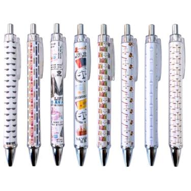 Imagem de 8 canetas para advogados, juízes, jurídicos, livros do júri, escrita, caneta, material de escritório, acessórios de mesa, decoração para trabalho, faculdade, faculdade, itens essenciais, conjunto de