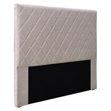 Imagem de Cabeceira Casal 1,40M Esmeralda Linho Rústico Areia Pallazio