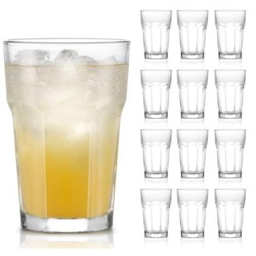 Imagem de Libbey Copos de suco Gibraltar DuraTuff, 400 ml, conjunto de 12, copos duráveis de qualidade de restaurante, podem ser lavados na lava-louças