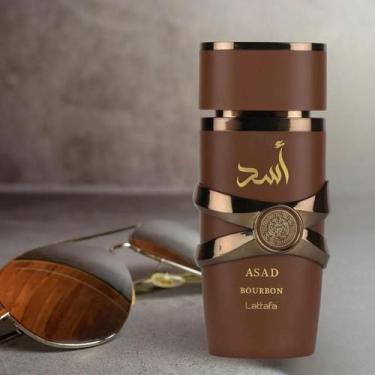 Imagem de Perfume Masculino Asad Bourbon Lattafa 100ml Eau de Parfum  Amadeirado
