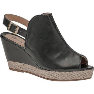 Imagem de Sandália Anabela Feminina Corda Fechada Plataforma Bloco-Feminino