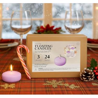 Imagem de CW Studio Velas flutuantes sem cheiro – queima por longas horas, sem fumaça – cera de parafina premium – perfeitas para casamentos, festas, spa, centros de mesa, ocasiões especiais e decoração de casa