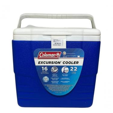 Imagem de Caixa Térmica Coleman 16qt 15,1 Litros Cor Azul 22 Latas