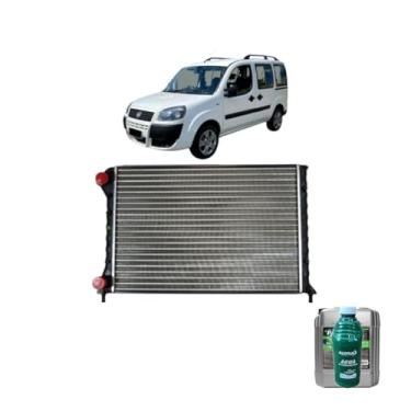 Imagem de Kit Radiador Doblo 1.3/1.6/1.8 16V com Aditivo Paraflu Verde 20lt e Água Desmineralizada 1lt
