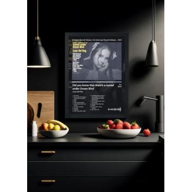 Imagem de Quadro Lana Del Rey Did you know that th. (Dark) Com Vidro Tamanho:21c