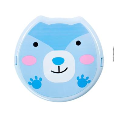 Imagem de Kit Pote Marmita Infantil 500ml e Garrafa 350ml com Divisória, Garfo, Colher e Alça, Tema Animais, Plástico