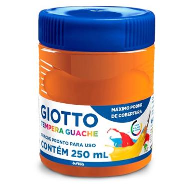 Imagem de GIOTTO Tempera Guache, Tinta Guache em Pote de 250ml, Cor Laranja