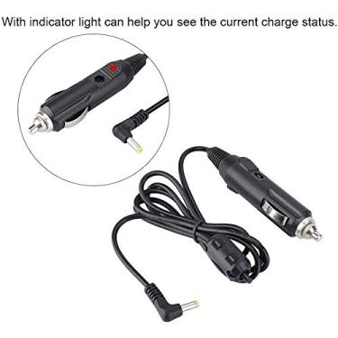 Imagem de Generic Adaptador DC para Automóvel Linha de Carregamento de Carro Estável Com Luz Indicadora para Carregamento Plug and Play Conveniente para Passageiros Diários Material ABS Preto