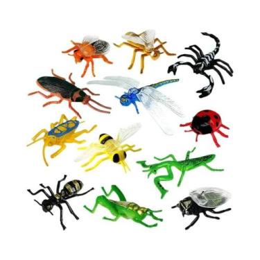 Imagem de 12 Peças De Modelos De Insetos Selvagens, Figuras De Ação De Borboleta