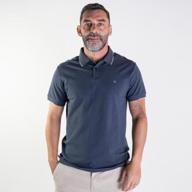 Imagem de Camisa Polo Calvin Klein Friso  Masculina-Masculino