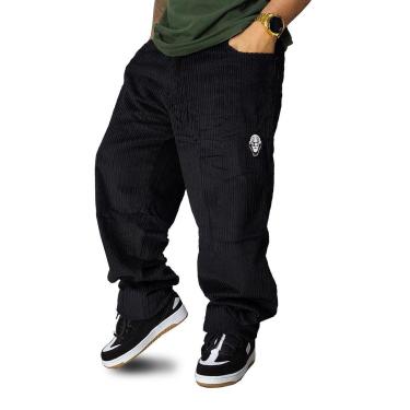 Imagem de Calça Veludo Brothas And Cash Palhaço Cotelê Preto BRO-277-Masculino