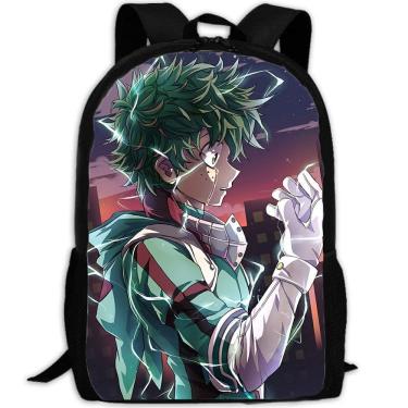 Imagem de Mochila escolar Mys Heros Academias Deku para crianças de nylon