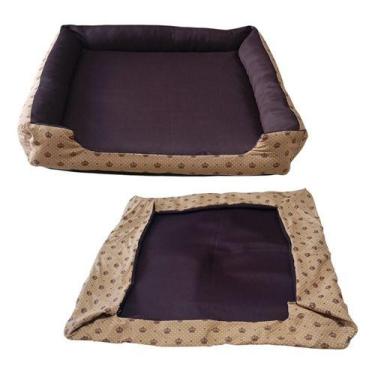 Imagem de Cama Para Cachorro Grande Cama Gg Cama 95x95cm + Capa Extra - VL ENXOV