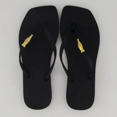 Imagem de Chinelo Coca Cola Square Feminino Preto-Feminino