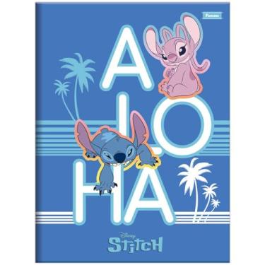 Imagem de Caderno Stitch FORONI Universitário BROCHURA - 80 Folhas (Aloha)