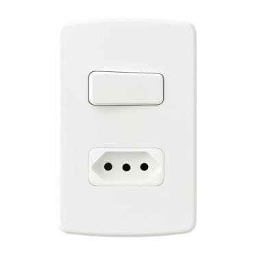 Imagem de INTERRUPTOR EMBUTIR C/PLACA 4X2 1S+1T2P+T NBR 10A COMPOSE BC WEG 13272553