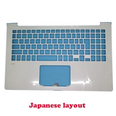 Imagem de (Layout japonês) Apoio de pulso branco laptop para LG 15Z980 15Z980-G 15Z980-H 15Z980-M 15Z980-T 15ZD980 15ZD980-G 15ZD980-H 15ZD980-M 15ZD980-T LG15Z98 (sem touchpad)