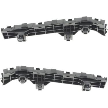 Imagem de Conjunto de 2 capas de para-choque dianteiro esquerdo e passageiro direito para painel espaçador, suporte de montagem para Honda Odyssey 2014-2017, plástico texturizado preto HO1042123 HO1043123