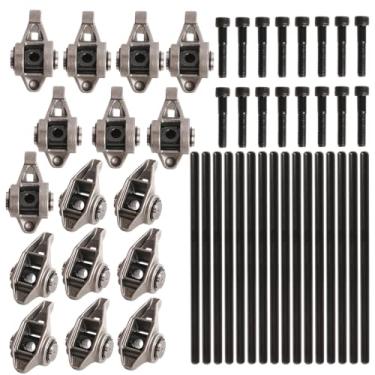 Imagem de JAVOUKA Braços basculantes e parafusos com kit trunion, para LS1 LS2 LS6 LR4 Vortec, para motor 5300 LM7 L59 LM4 L33 4.8 5.3 5.7 6.0 L Engine #OE 10214664, 12681275