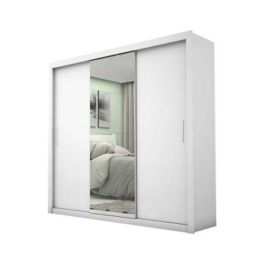 Imagem de Guarda-roupa Casal Melissa 4 Gavetas Glass Carioca Móveis Branco