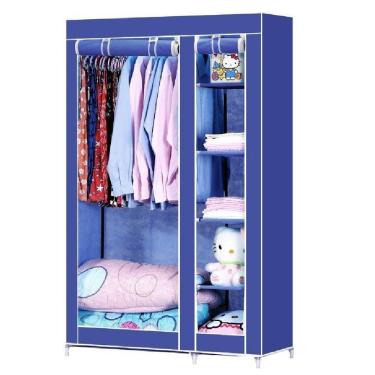 Imagem de Guarda Roupa Portatil Arara Roupas Cabideiro Com