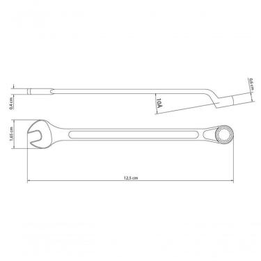 Imagem de Chave Combinada Tramontina Master 1-4" Com Pescoço Corpo Forjado Em Aço Especial Cromado