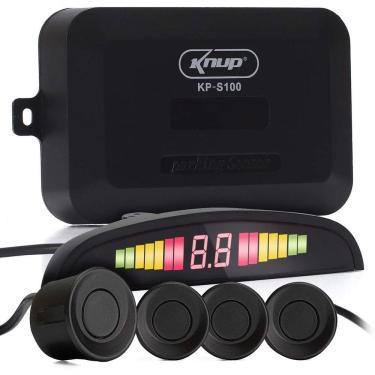 Imagem de Sensor De Ré Estacionamento Buzzer Universal Display Preto