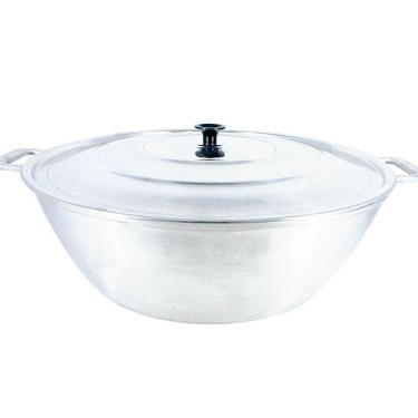 Imagem de Tacho Panela Restaurante Alça Alumínio Fundido Polido 55cm