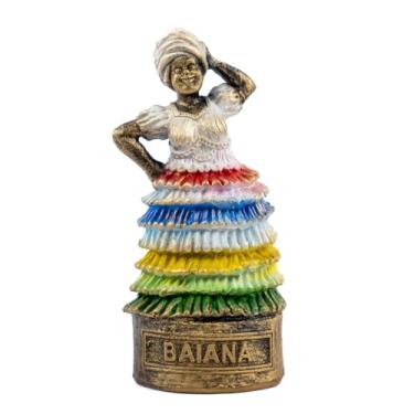 Imagem de Esculturas Orixás Baianas 10cm - Baiana Sete Saia Envelhecida Estilo Vintage