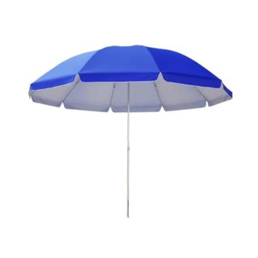 Imagem de Guarda-Sol Gigante 1,80m ou 2,40m com Proteção UV Respirável para Praia Piscina Jardim(Vermelho grande 2,40)