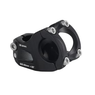 Imagem de Mesa de alumínio para bicicleta com ângulo de 30° e diâmetro de 50 mm (28,6 x 31,8 mm). Compatível com bicicletas DM XC MTB.(50-002)