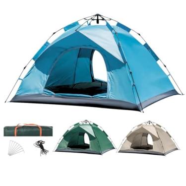 Imagem de Barraca Camping 4 Pessoas Impermeável Monta Sozinha (azul)