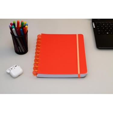Imagem de Confetti Caderno Smart Univ 140Fls Neon Laranja