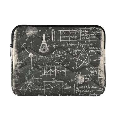 Imagem de Capa para laptop Scientific Blackboard fina, leve, durável, trabalho, viagem, tablet, bolsa para laptop feminina, fofa, de 13 a 14 polegadas