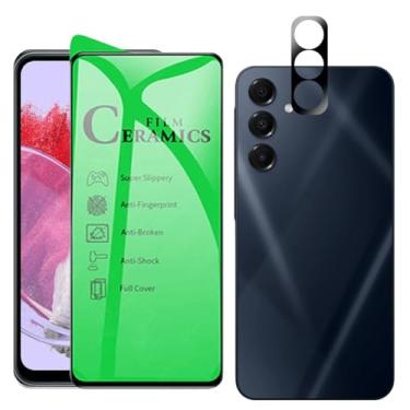 Imagem de Película Lente de Proteção 3D para Galaxy M34, Kit com Película de Cerâmica 9H Anti-Choque e Protetor de Câmera, Transparente