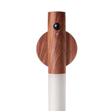 Imagem de Luminária com Sensor de Movimento Luz LED Automática com Ímã e Adesivo, Bateria 500 mAh Recarregável, IP20 Para Corredor, Escada, Armário e Como Luz Noturna (Madeira escura)