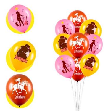 Imagem de Bexigas Balão Festa Boiadeira Decoração 11 polegadas 25/200 - happy Da