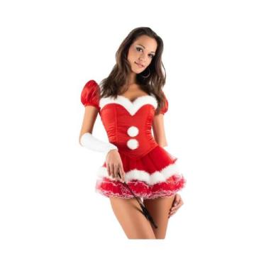 Imagem de Fantasia de Papai Noel feminino vestido de fantasia de Natal - NONE, W