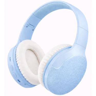 Imagem de Fone de Ouvido Bluetooth 5.3 Headphone On-ear Sem Fio Fone Para Academia e Corridas, com Cancelamento de Ruído Dobrável com microfone Integrado PREMIUM (Azul Claro)