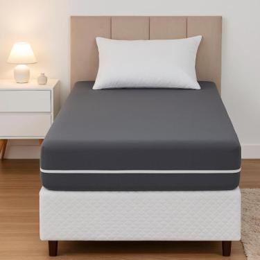 Imagem de Capa P/ Colchão Solteiro Com Zíper Malha Gel Luxuosa - ENXOVAIS-E-B-L-