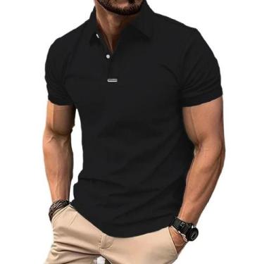 Imagem de Camisas Polo Masculinas Leves E Respiráveis Com Tecnologia De Controle