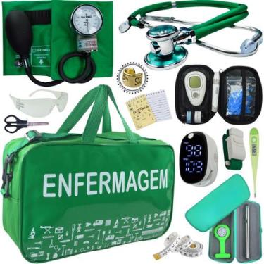 Imagem de Kit Enfermagem Aparelho Pressao Esteto Completo Promocao Top - Love Sa