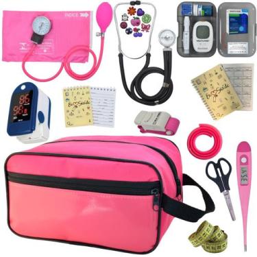 Imagem de Kit De Enfermagem Completo Medidor Glicose Aparelho Pressao - PREMIUM,
