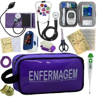 Imagem de Kit De Enfermagem Completo Medidor Glicose Aparelho Pressao - PREMIUM,