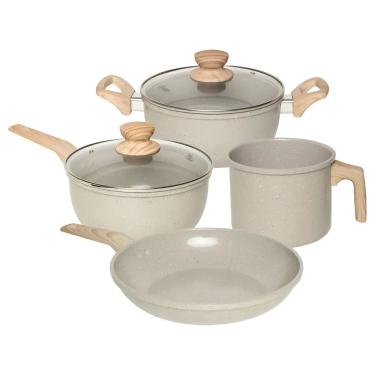 Imagem de Jogo Panelas Oster Cerâmica Antiaderente Premium 4 Peças